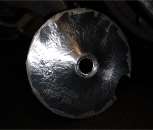 overspeeding - przekroczenie prędkości obrotowej turbosprezarki,  łódź turbosprężarki